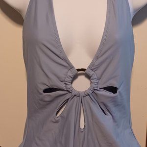 Monokini Cutout Floral One-Piece Swimsuit XL Womens